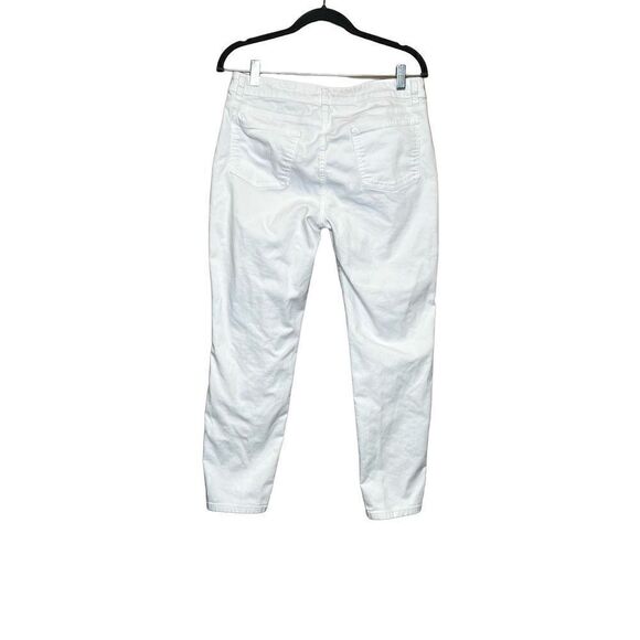 Eileen Fisher white organic cotton skinny ankle jeans size 8 - Picture 6 of 16